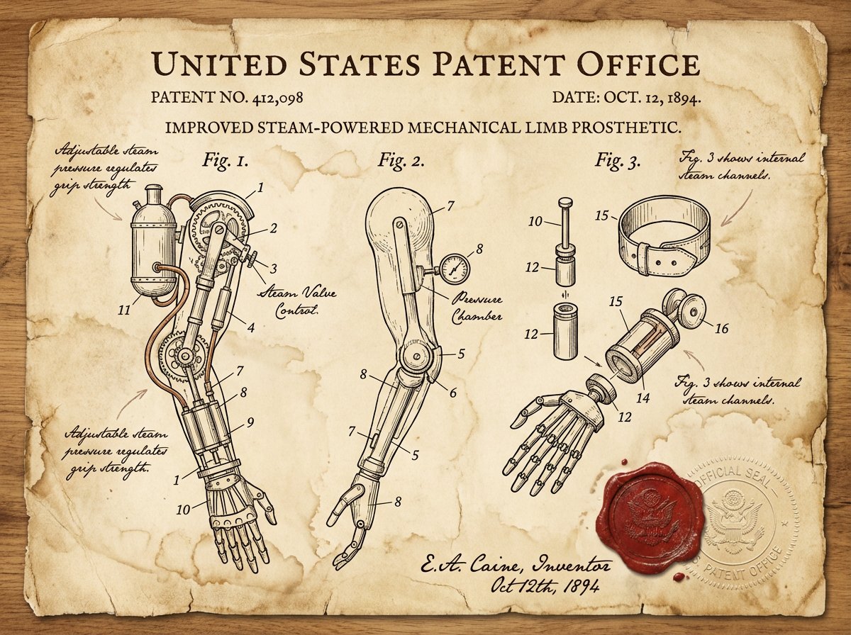 Infographic / Edu Visual - Vintage Patent Document for an Invention - Image 4