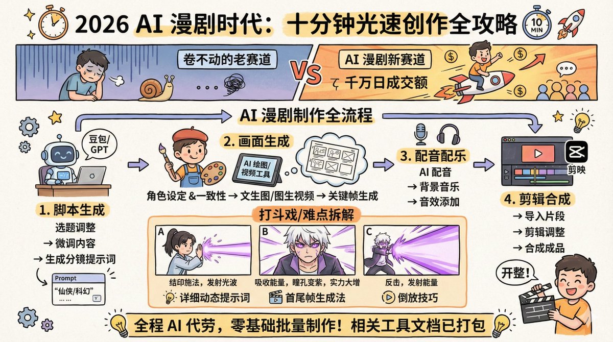 Infographic / Edu Visual - AI Comic Production Workflow and Infographic Prompt - Image 2