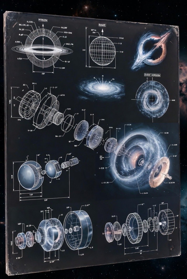 Infographic / Edu Visual - Supermassive Black Hole Museum Presentation Board - Image 4