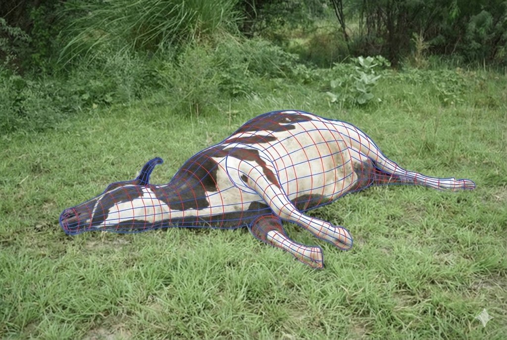 Infographic / Edu Visual - Wireframe Grid Overlay Prompt - Image 2