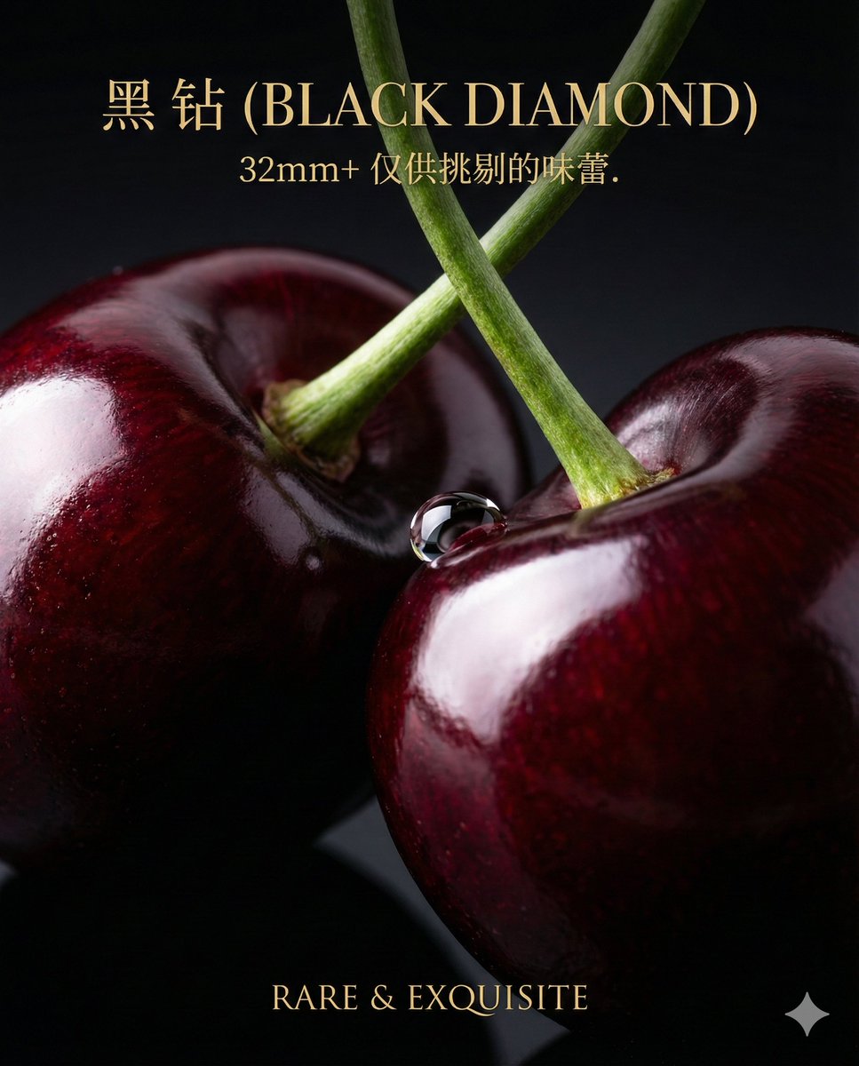 Product Marketing - Luxury Cherry Product Photography Prompt (Black Diamond) - Image 2