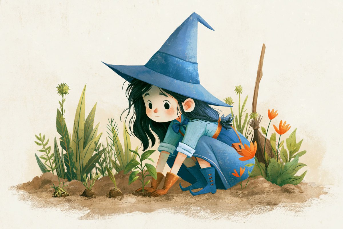 Whimsical Storybook Illustration in Clémence Guillemaud Style