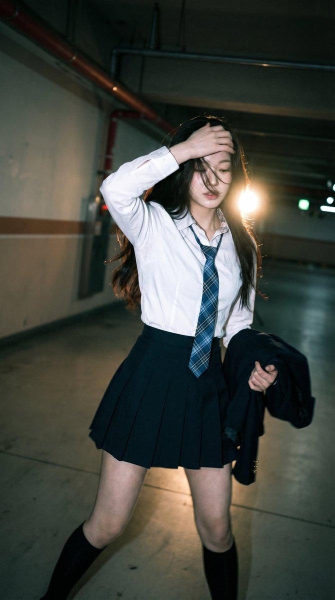 Candid Motion Portrait in Dim Parking Garage