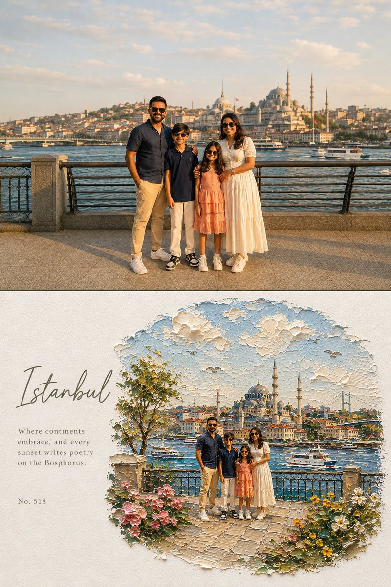 Photo Above Impasto Miniature Diorama Poster