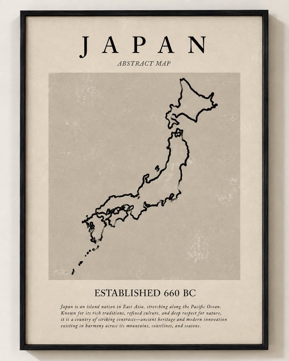 Framed Museum Archive Country Silhouette Print
