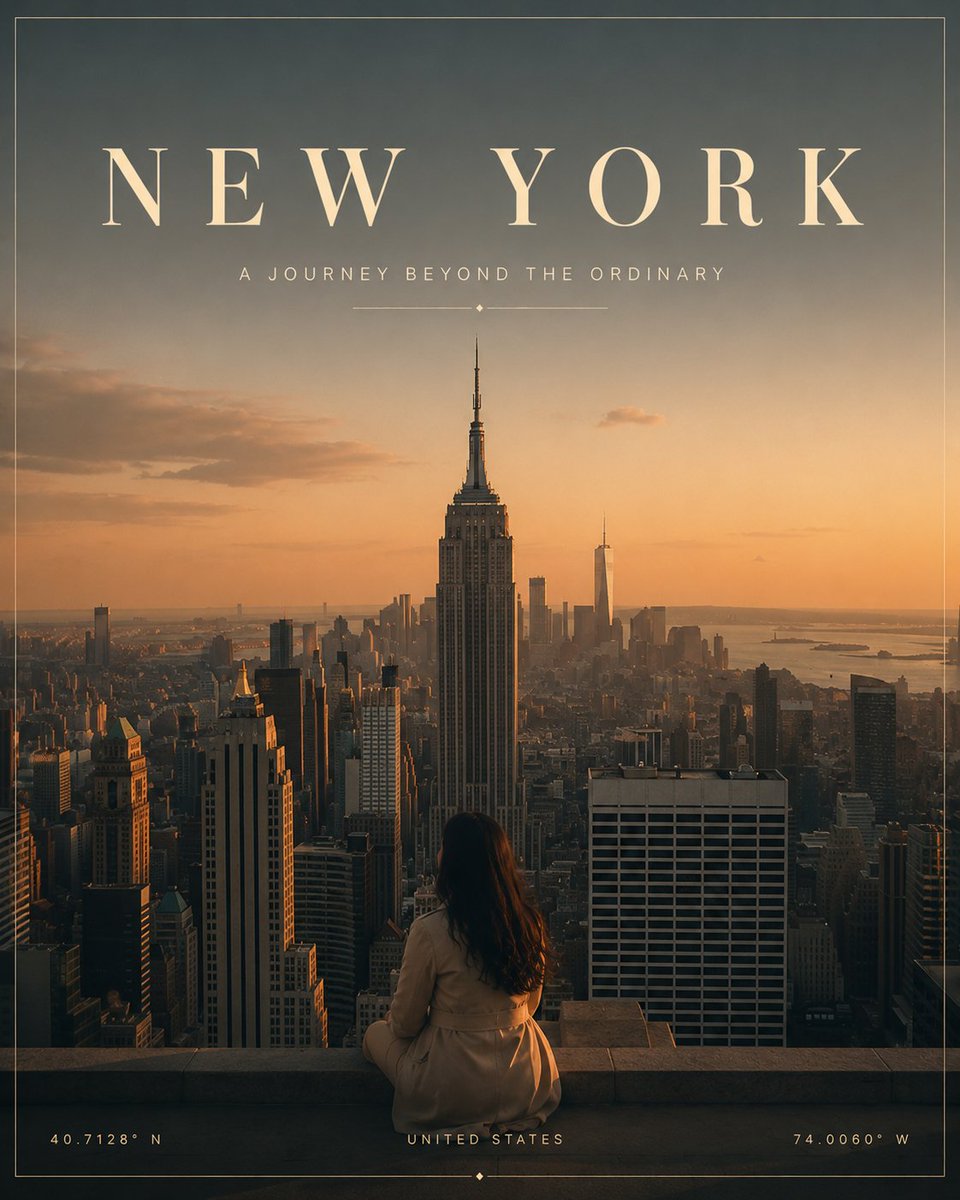 Photorealistic Cinematic Destination Campaign Poster