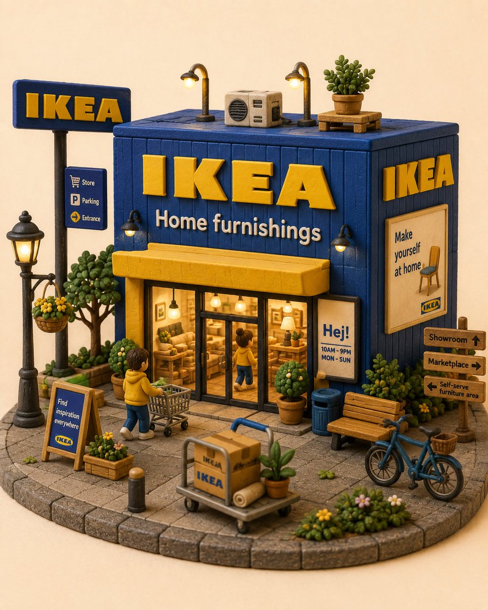 Cozy Clay Miniature Storefront Diorama