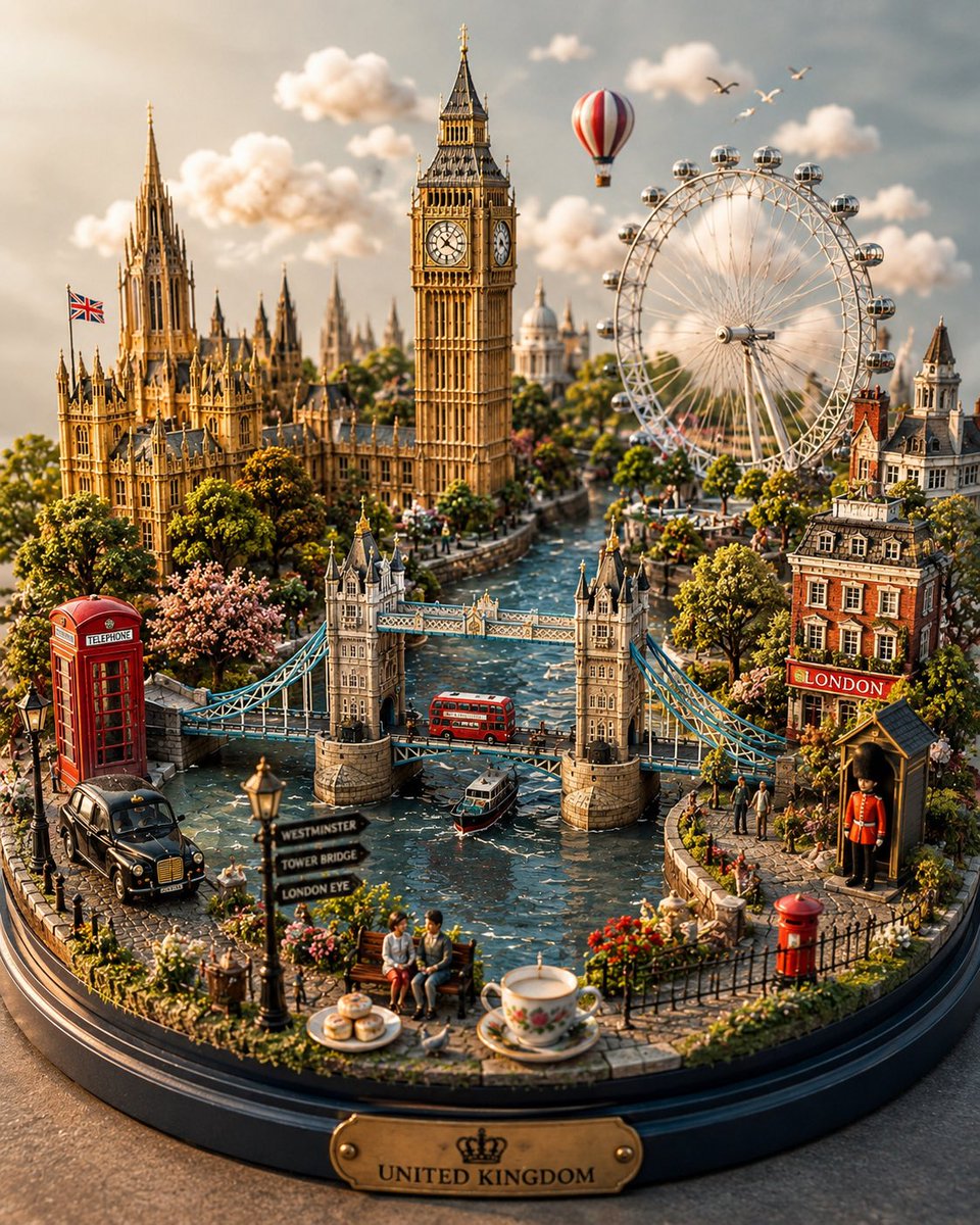 Collectible Miniature City World Craft Scene