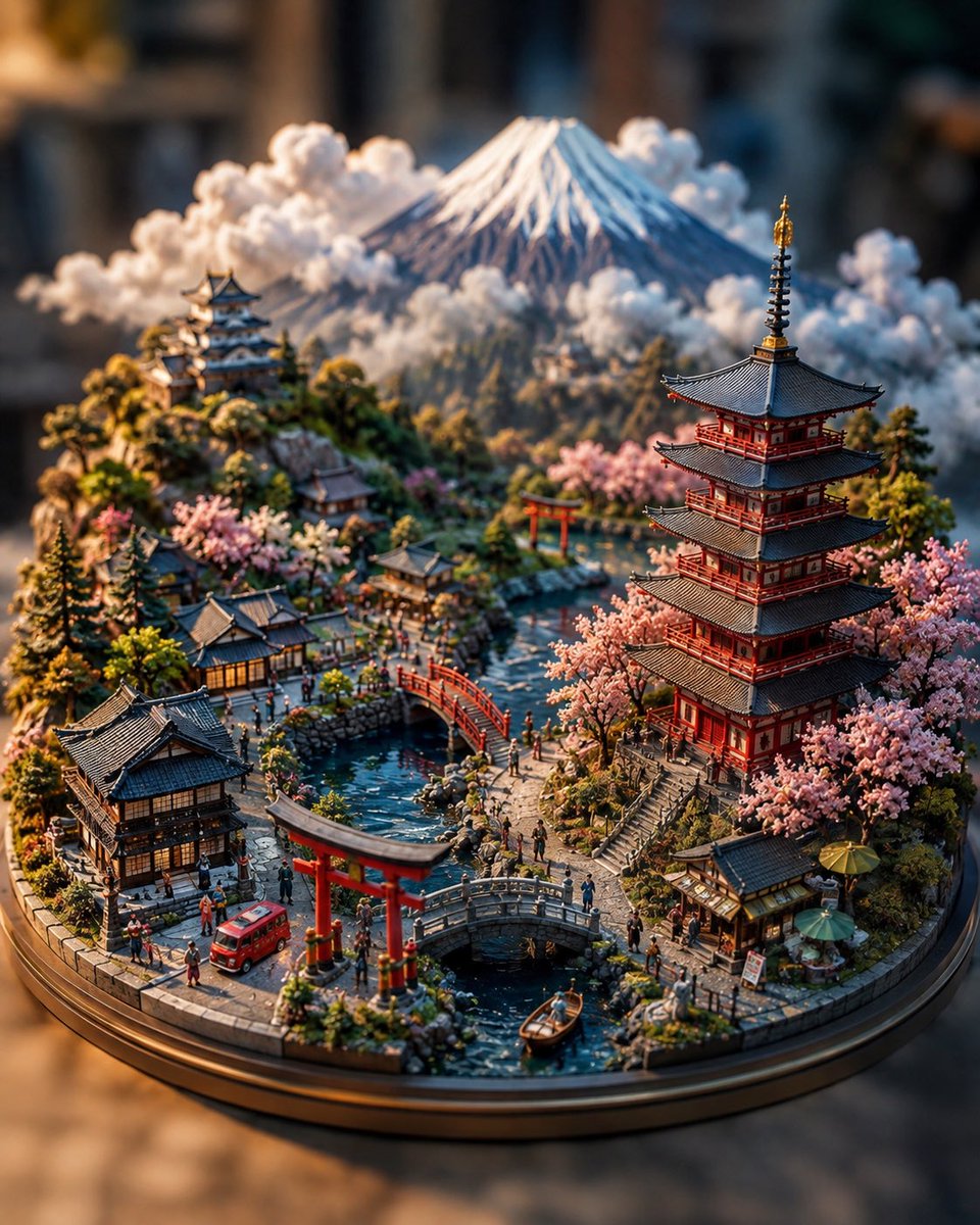 Collectible Miniature City World Craft Scene