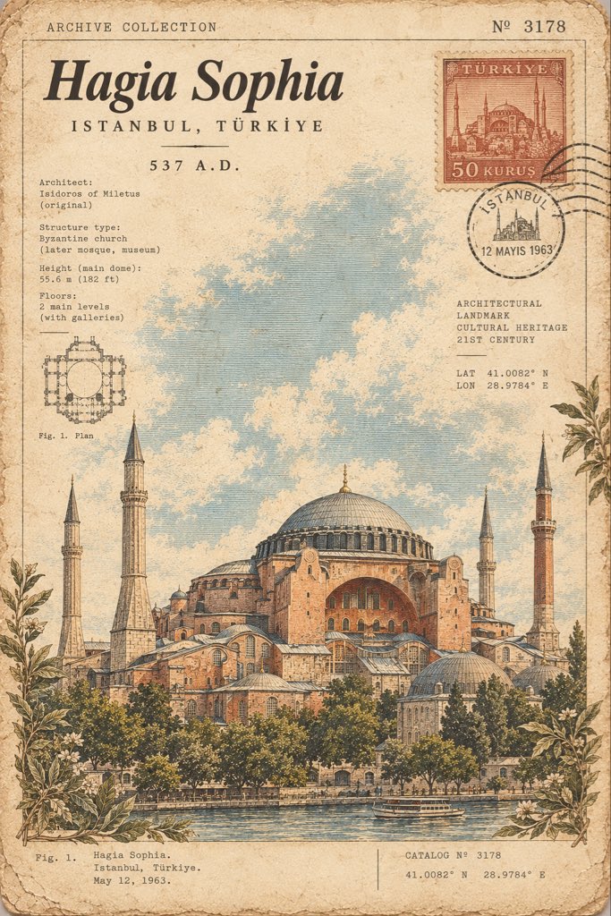 Antique Architectural Specimen Catalog Card
