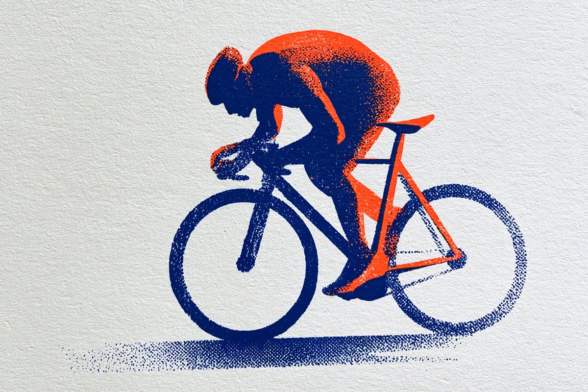 Two-Color Risograph Minimalist Print
