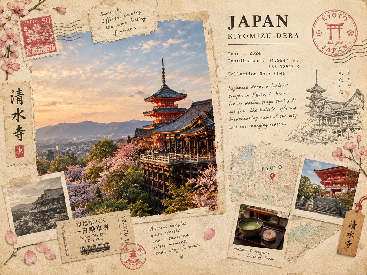 Vintage Explorer Travel Memory Card