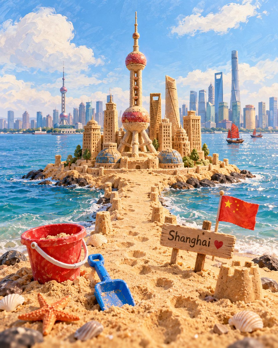 Sand-Sculpted Landmark Children's Picture-Book Cover