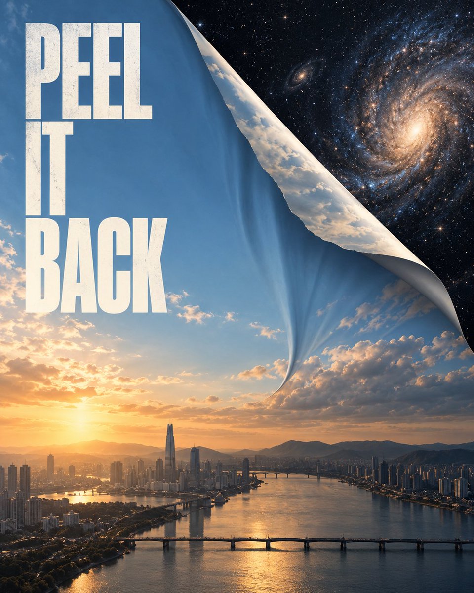 Surreal Torn-Reality Editorial Advertising Poster