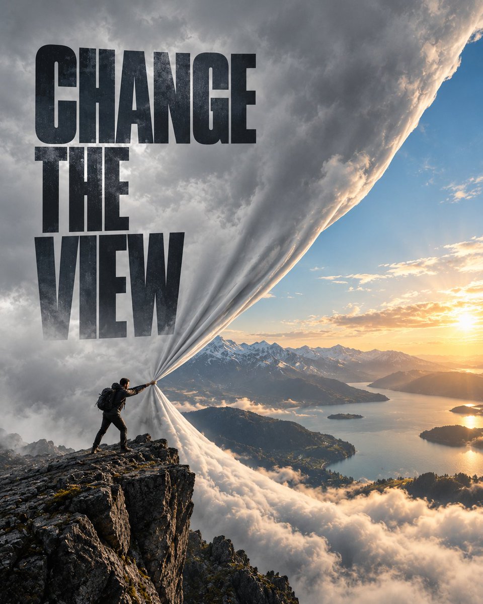Surreal Torn-Reality Editorial Advertising Poster