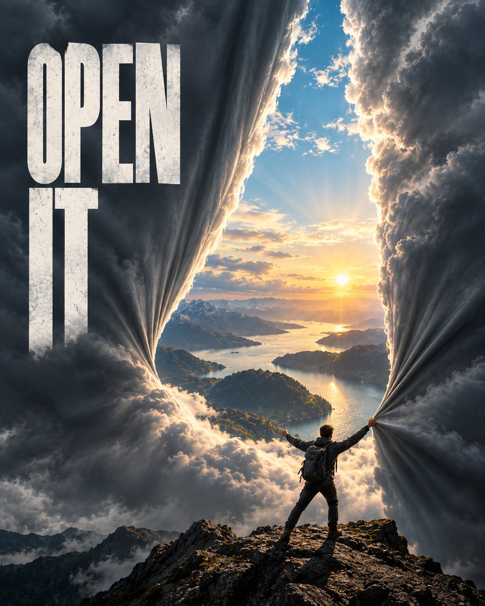Surreal Torn-Reality Editorial Advertising Poster