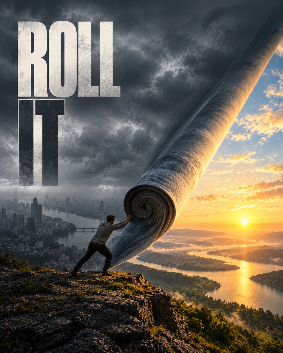 Surreal Torn-Reality Editorial Advertising Poster