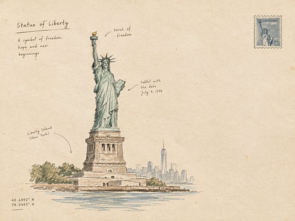 Minimal Ink Sketch Architecture Travel Journal