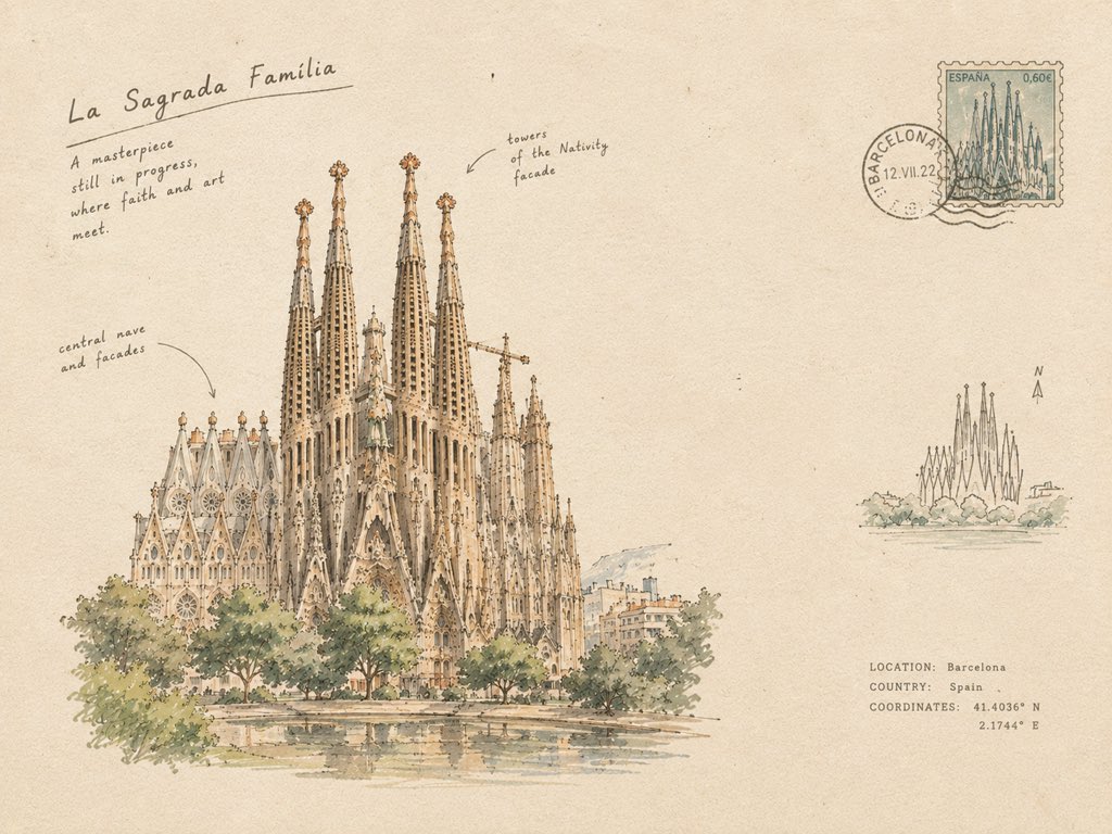 Minimal Ink Sketch Architecture Travel Journal