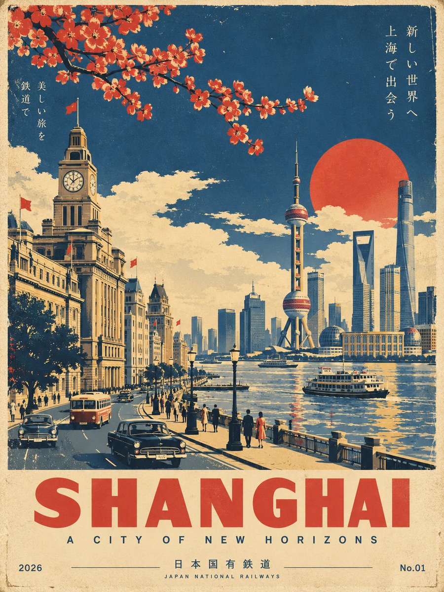 Showa Era Japanese Railway Screen Print Poster