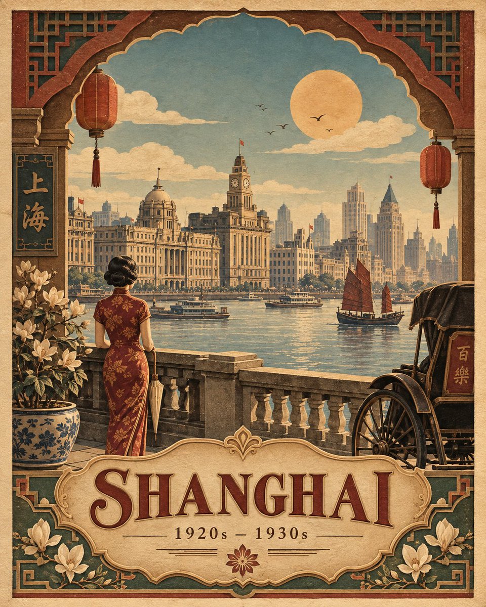 Embossed Paper-Relief Heritage Travel Poster