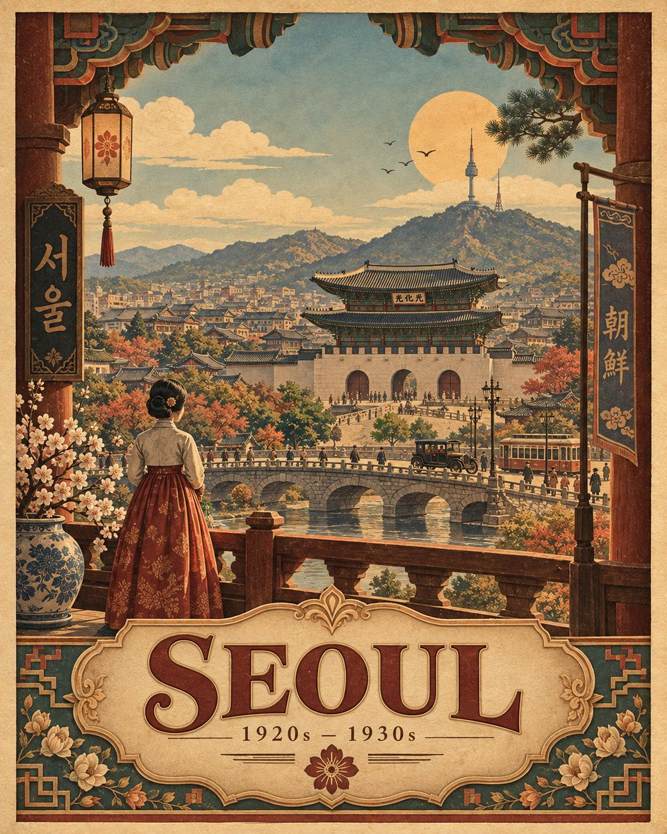 Embossed Paper-Relief Heritage Travel Poster