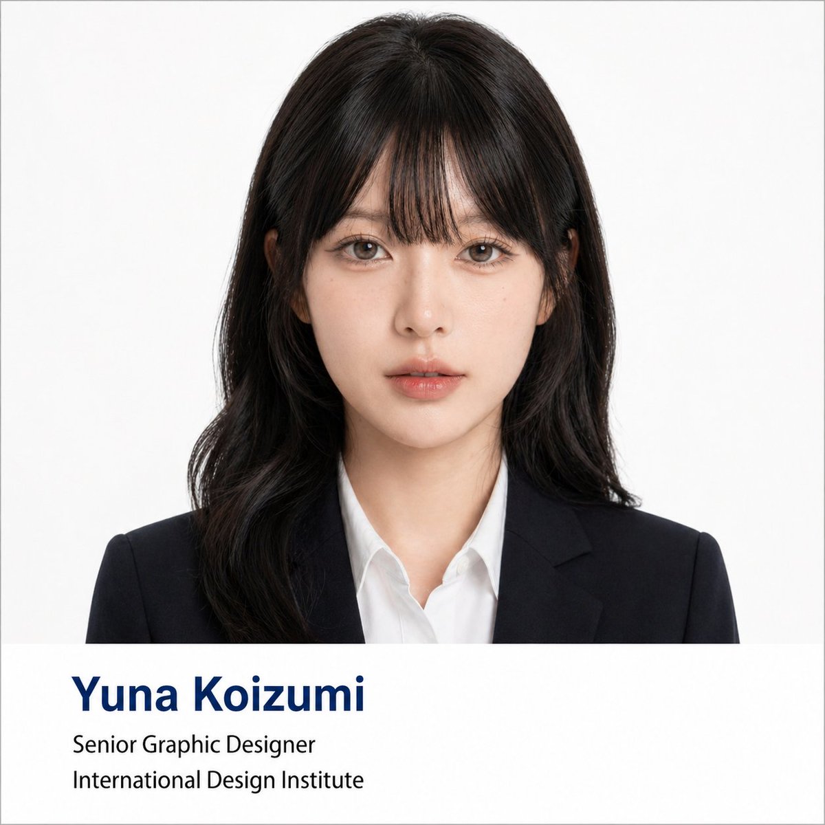 Generate a Formal Business Portrait Poster Based on the