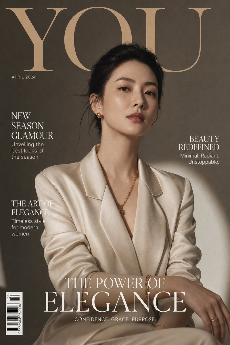 High-End Commercial Magazine Cover Portrait
