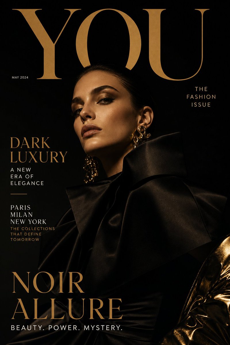 High-End Commercial Magazine Cover Portrait
