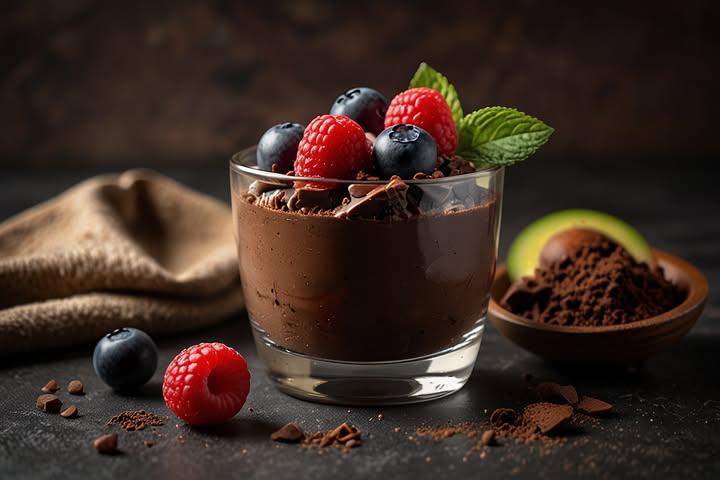 Luxury Keto Dessert Presentation with Soft Lighting