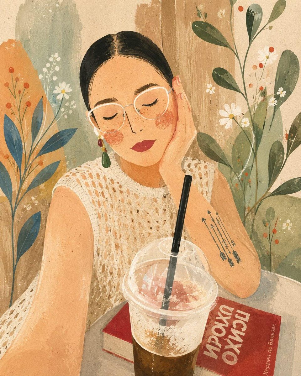 A Stylized Watercolor And Gouache Illustration Based On The Following