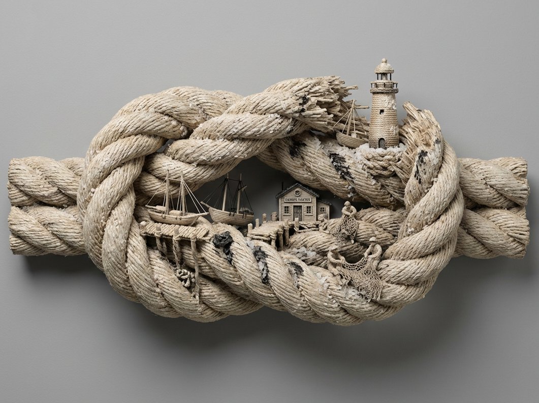 Fractured Object Revealing Miniature Inner World