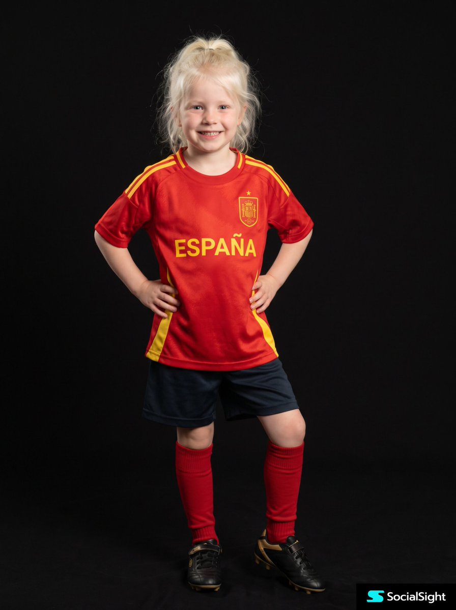 Professional Full-Body Studio Portrait Of A Cheerful Young Child (4–6