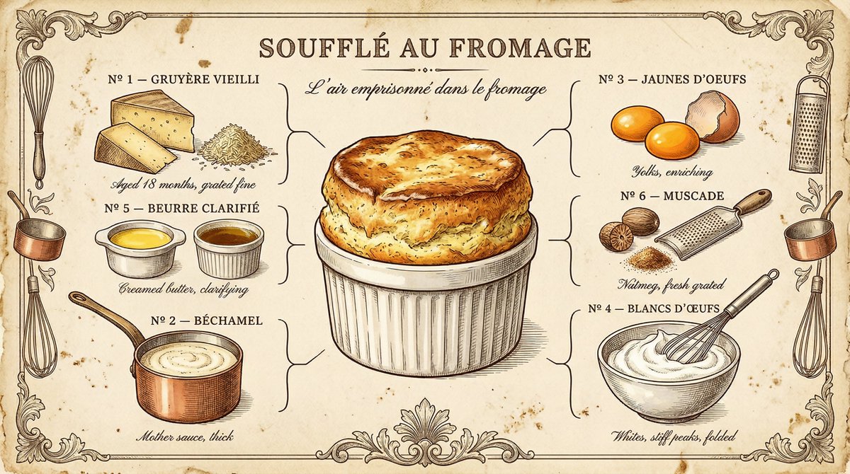 Vintage Culinary Encyclopedia Illustration Style