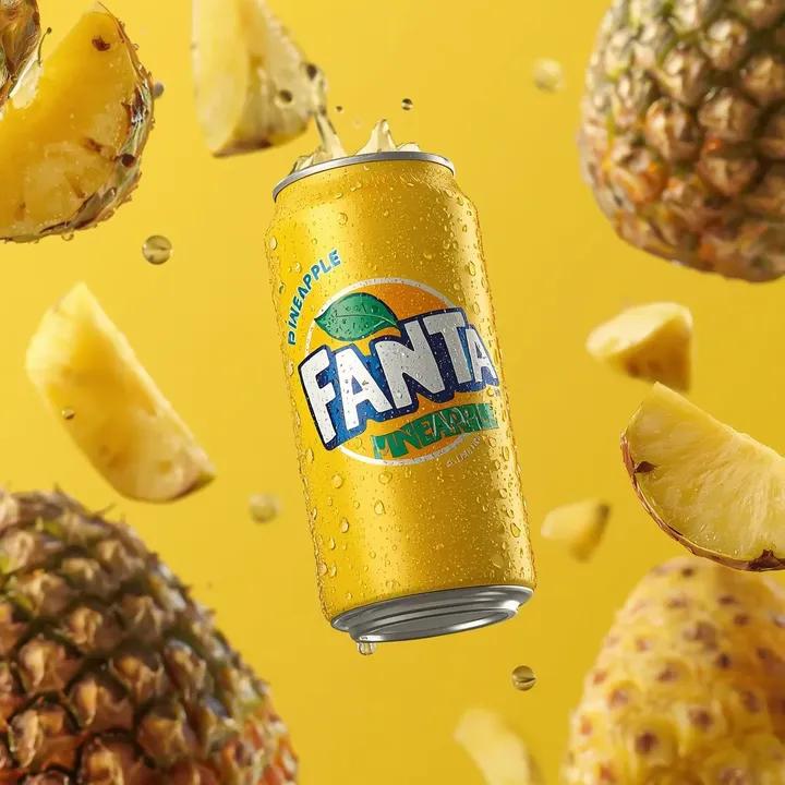 Ultra-realistic Fanta Aluminum Soda Can Product Photography