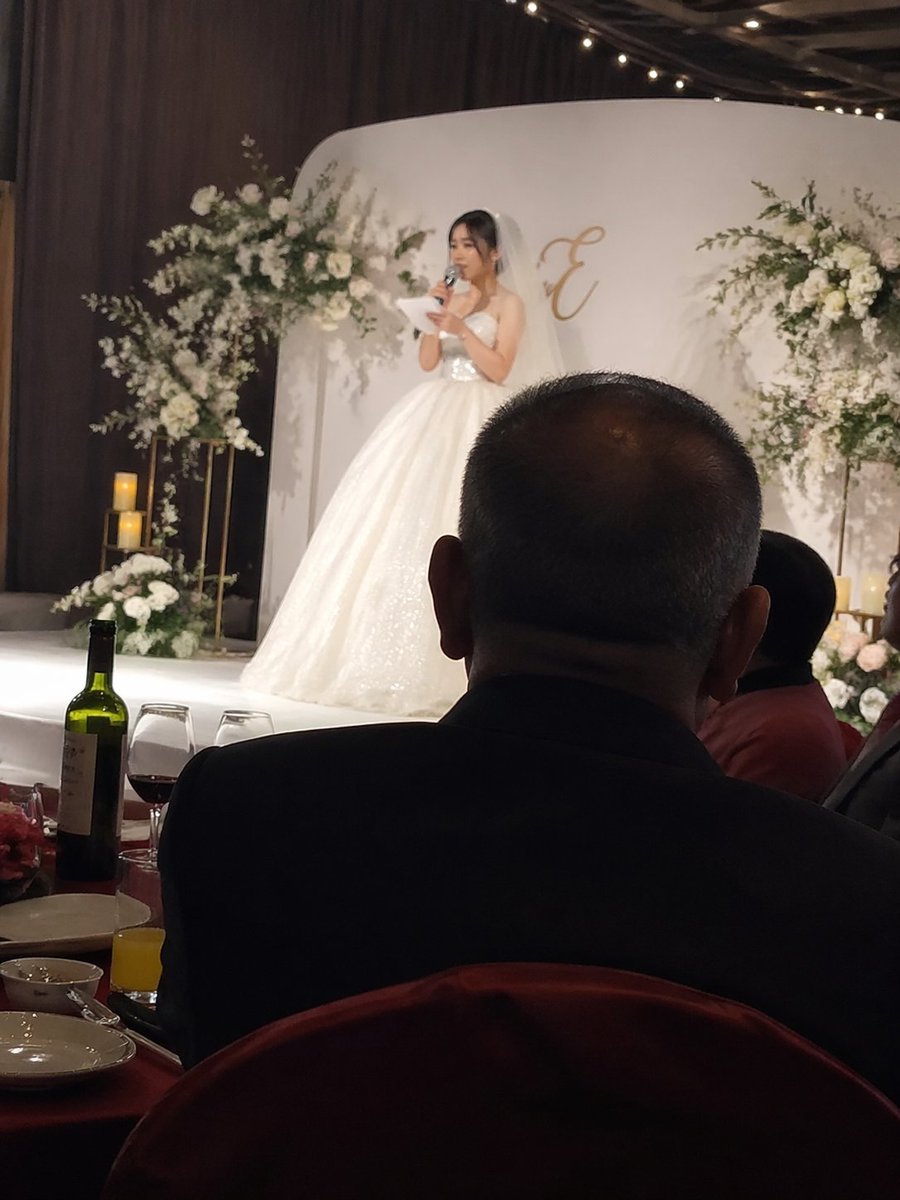 Wedding Speech: Bride, Father, Candid iPhone Shot