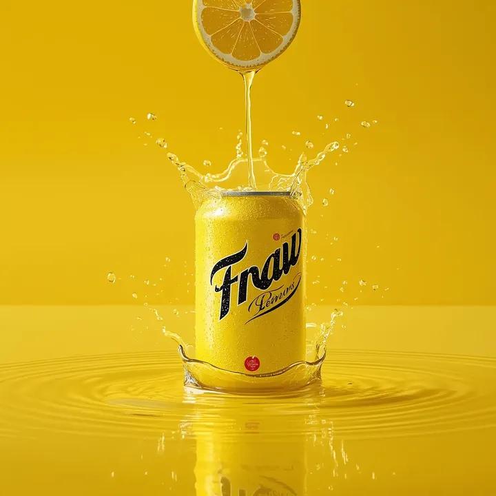Ultra-realistic Chilled Soda Can Product Photography