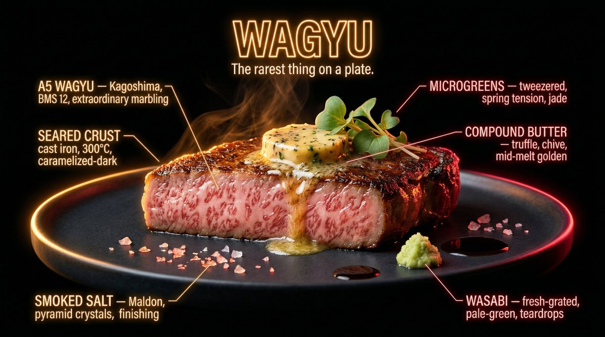 Hyperrealistic Neon-Lit Food Photography