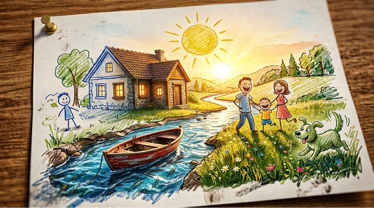 Child's Crayon Drawing Comes to Life in 3D