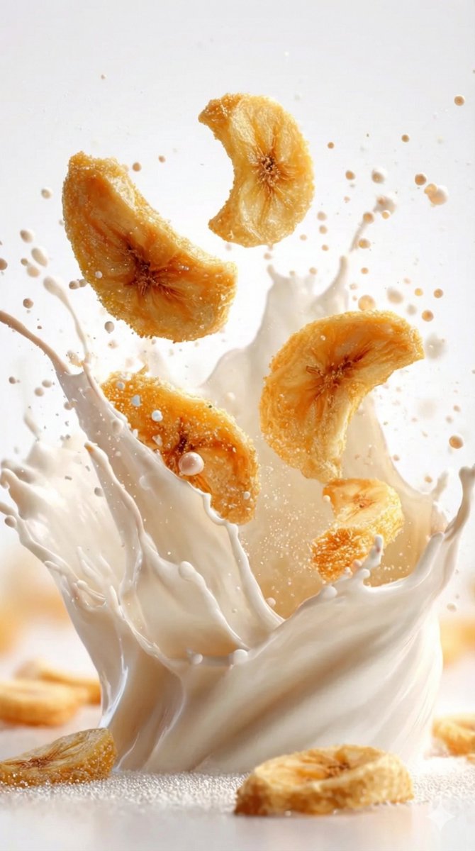 Macro Slow-Motion Shot of Chips