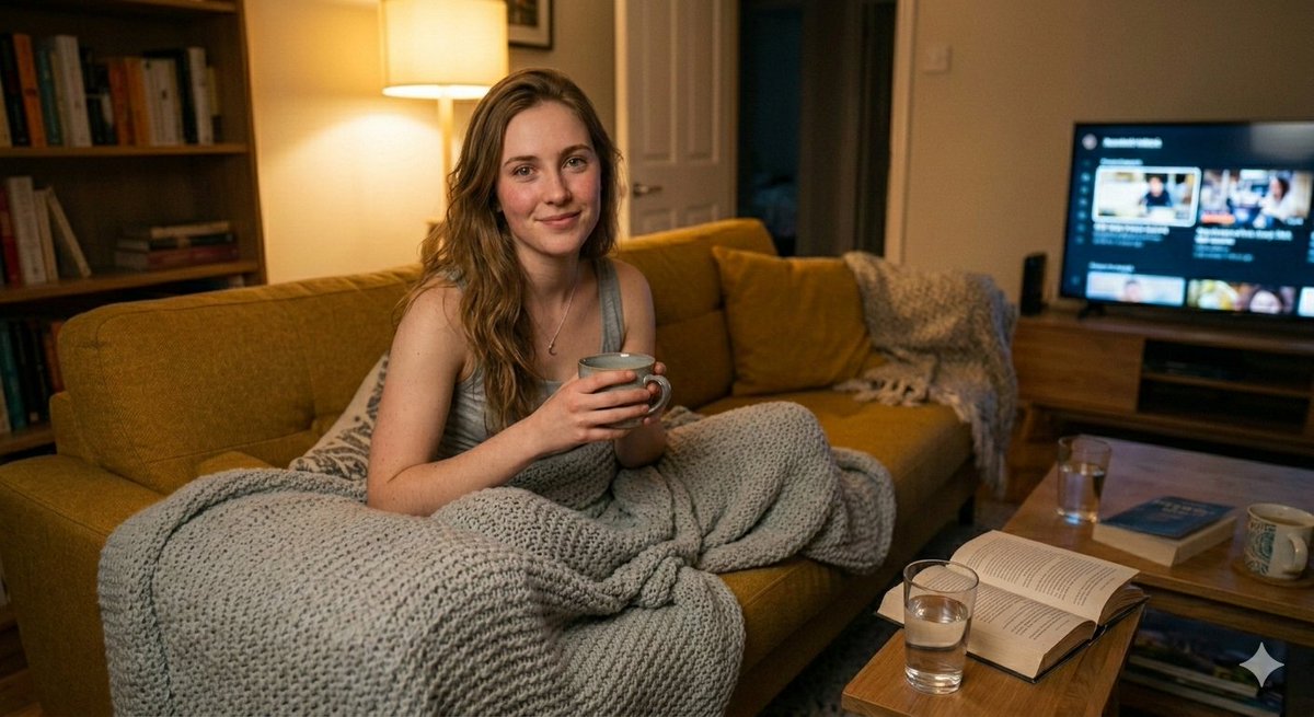 Hyperrealistic Midnight Phone Selfie Portrait