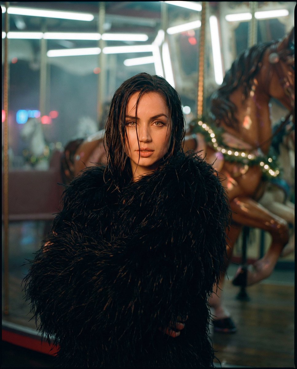 High-fashion Cinematic Portrait with Leopard and Celeb
