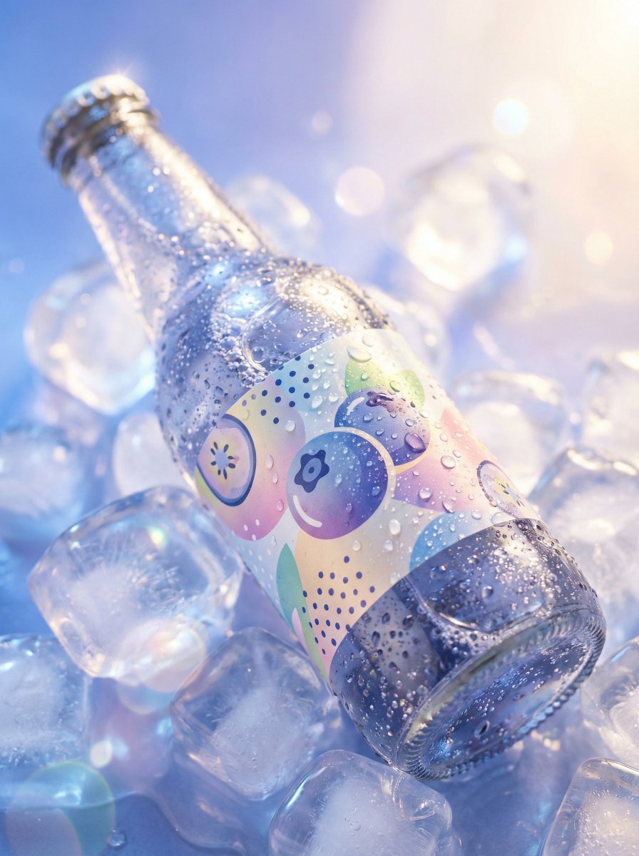 Dreamy Ultra-Realistic Fruit Soda Beverage Photography