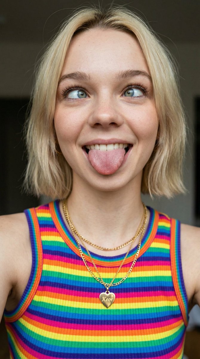 Glamorous Sydney Sweeney Lookalike with Manga Expression