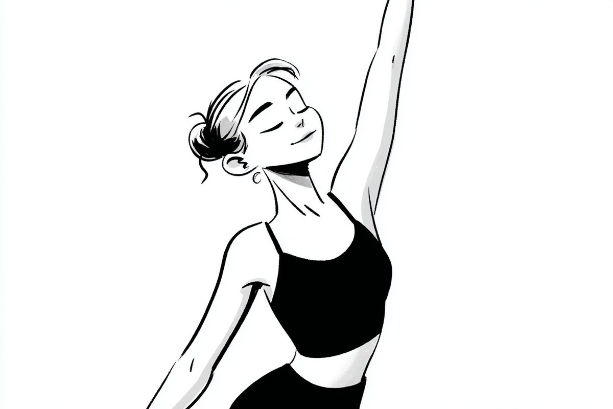 Notion-style Minimalist Black-and-White Editorial Illustration