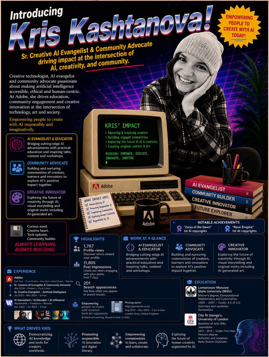 Detailed Infographic CV Generation for a Person