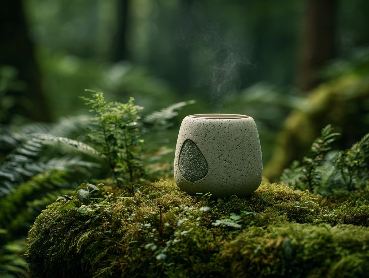 Product Photography on a Vibrant Moss Bed