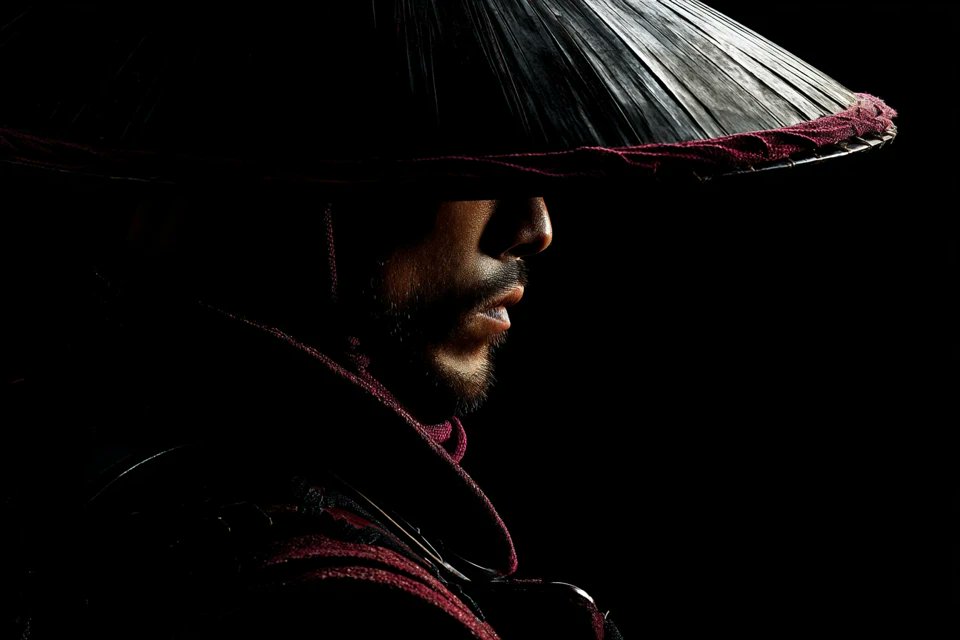 Minimalist Studio Photography on Dark Background