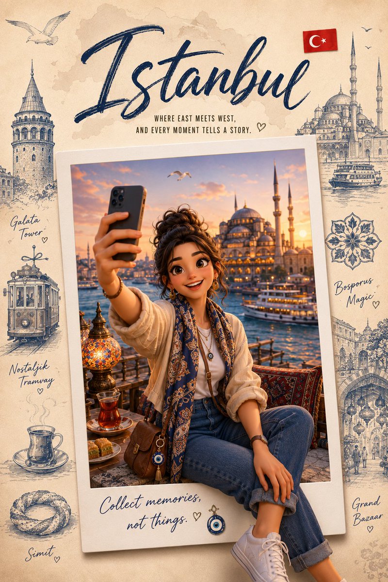 A Premium Collectible Travel Poster In A Cute Stylized 3d