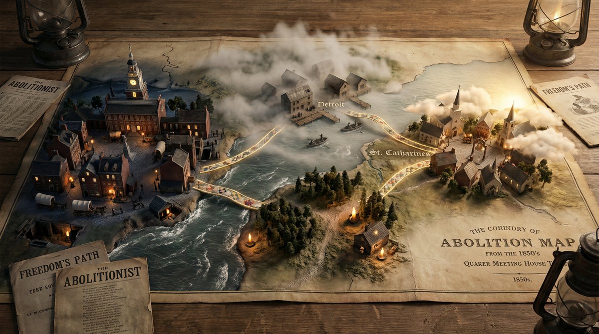 Weathered Map with Exploding Miniature City Dioramas